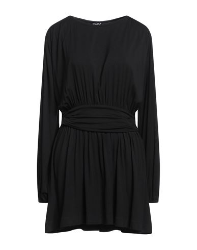 Dondup Woman Mini Dress Black Size M Viscose, Elastane In Black