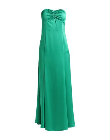 Actualee Woman Maxi Dress Green Size 10 Polyester