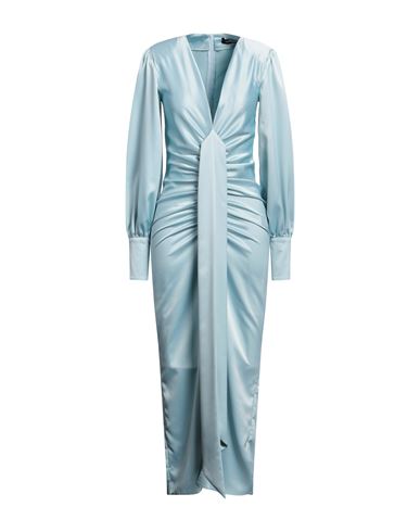 Actualee Woman Long Dress Sky Blue Size 6 Polyester