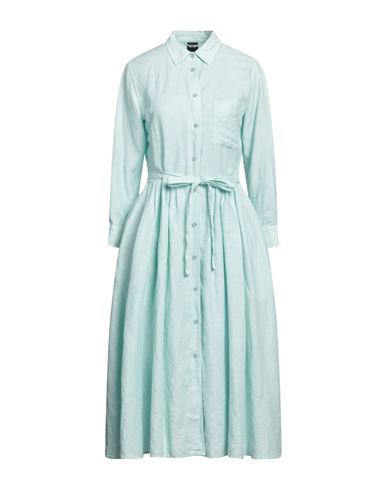 Shop Aspesi Woman Midi Dress Sky Blue Size 4 Linen