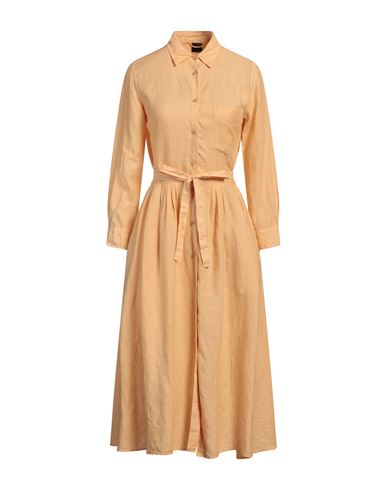 Woman Midi dress Apricot Size 6 Linen