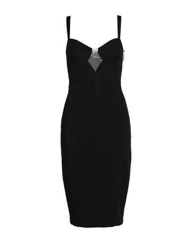 Elisabetta Franchi Woman Mini Dress Black Size 10 Polyester, Elastane