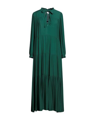 Honorine Woman Maxi Dress Emerald Green Size M Viscose, Rayon