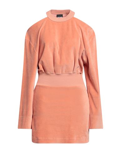 Just Cavalli Woman Mini Dress Salmon Pink Size 4 Cotton, Polyester