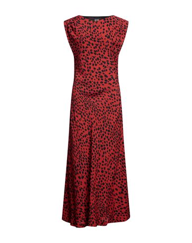 Just Cavalli Woman Long Dress Red Size 10 Viscose