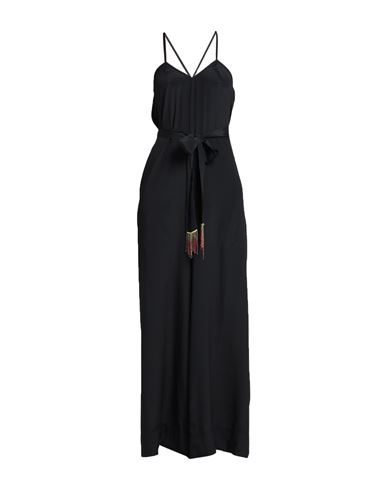 Shop Même Road Woman Jumpsuit Black Size 8 Acetate, Silk