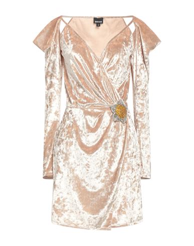 Just Cavalli Woman Mini Dress Sand Size 8 Polyester, Elastane In Beige