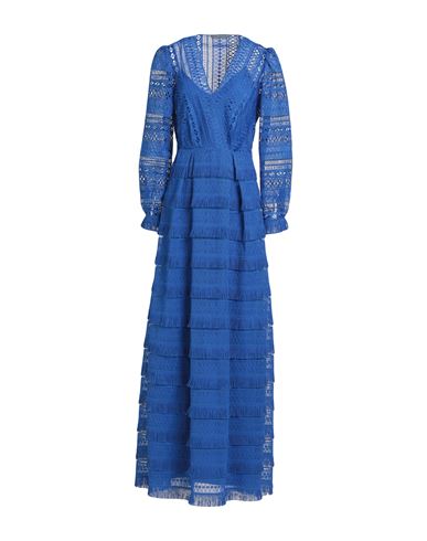 Alberta Ferretti Woman Maxi Dress Blue Size 8 Polyester