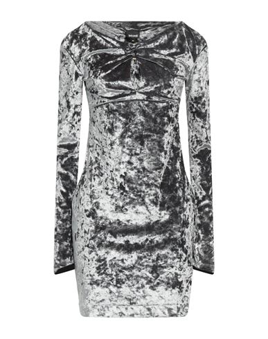 Just Cavalli Woman Mini Dress Lead Size 4 Polyester, Elastane In Grey