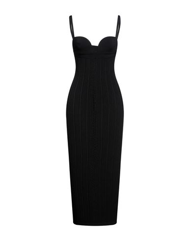 N°21 Woman Midi Dress Black Size 6 Viscose, Polyester