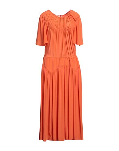 Marni Woman Maxi Dress Orange Size 0 Silk
