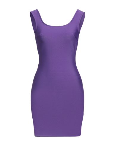 No Secrets Woman Mini Dress Purple Size 4 Polyester, Elastane