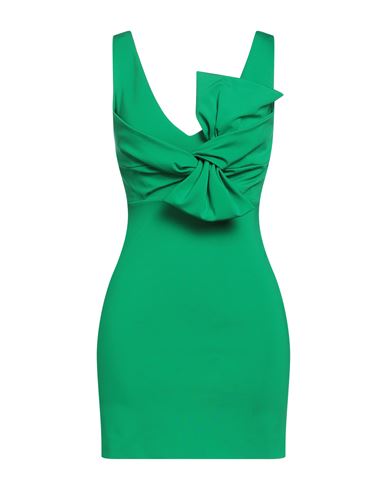 P.a.r.o.s.h P. A.r. O.s. H. Woman Mini Dress Green Size M Viscose, Polyamide, Elastane