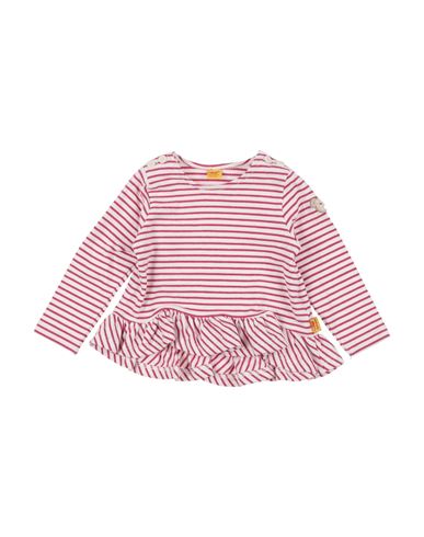 Shop Steiff Newborn Girl Baby Dress Fuchsia Size 3 Cotton, Elastane In Pink