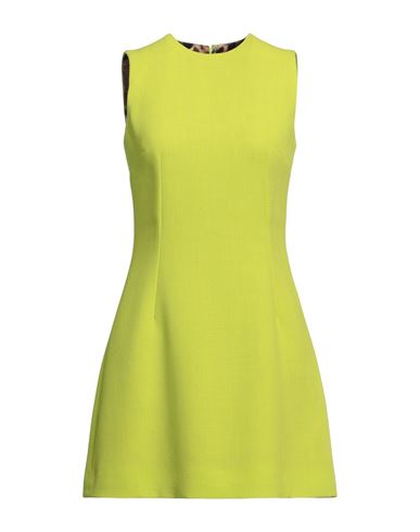 Dolce & Gabbana Woman Mini Dress Acid Green Size 4 Wool