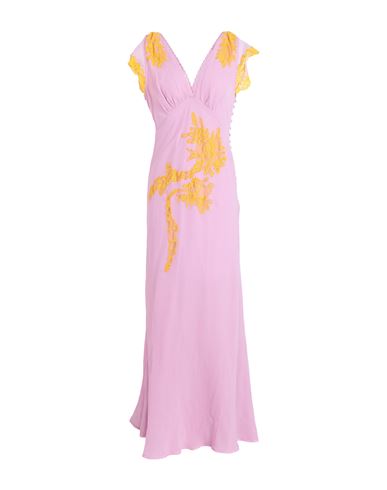 Topshop Woman Maxi Dress Pink Size 12 Polyester, Nylon