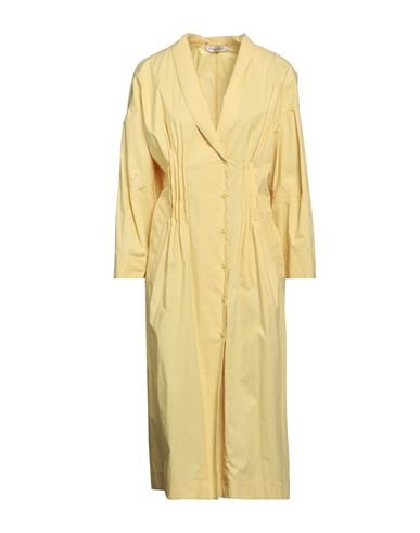 Gentryportofino Woman Midi Dress Yellow Size 4 Cotton