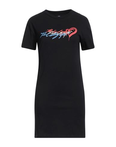 Karl Lagerfeld Woman Mini Dress Black Size Xs Cotton