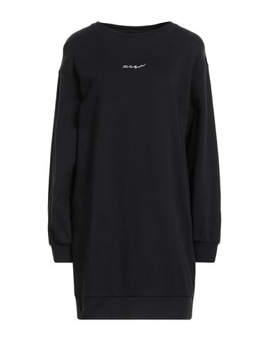 Karl Lagerfeld Woman Mini Dress Black Size Xl Cotton