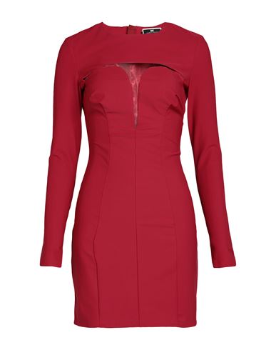 Elisabetta Franchi Woman Mini Dress Brick Red Size 6 Polyamide, Elastane