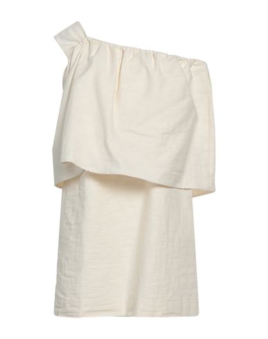 Shop March 23 Woman Mini Dress Ivory Size 4 Cotton In White