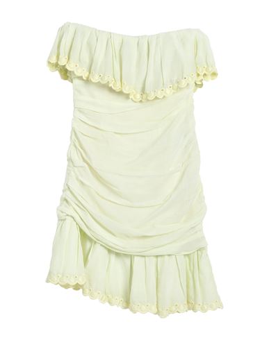 Isabel Marant Woman Mini Dress Light Yellow Size 6 Ramie