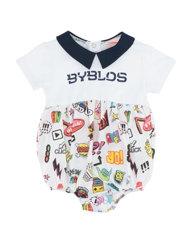 Shop Byblos Newborn Boy Baby Bodysuit White Size 1 Cotton, Elastane