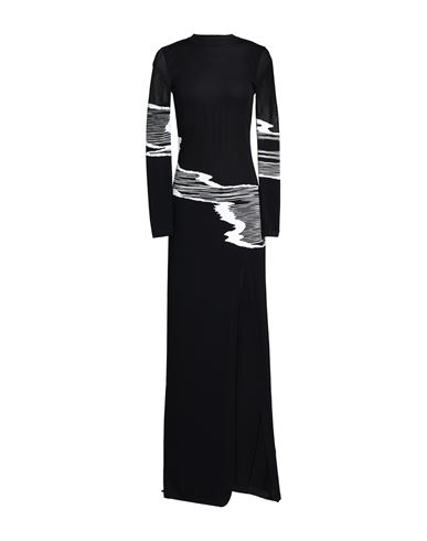 Shop Missoni Woman Maxi Dress Black Size 4 Viscose, Polyester, Polyamide