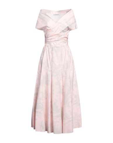 PHILOSOPHY DI LORENZO SERAFINI PHILOSOPHY DI LORENZO SERAFINI WOMAN MIDI DRESS PINK SIZE 6 COTTON