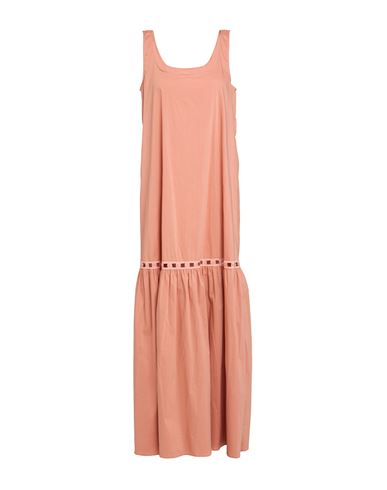 Jijil Woman Maxi Dress Salmon Pink Size 4 Cotton, Polyamide, Elastane In Salmon Pink
