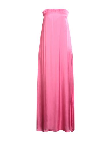 Semicouture Strapless Shift Dress In Pink