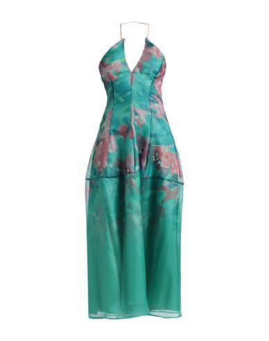 Shop Siste's Woman Maxi Dress Emerald Green Size M Polyester
