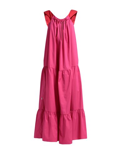 Shop Jijil Woman Maxi Dress Fuchsia Size 8 Cotton, Polyamide, Elastane In Pink