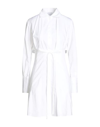 Patou Woman Mini Dress White Size 8 Cotton