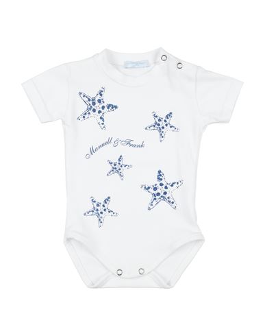 Shop Manuell & Frank Newborn Boy Baby Bodysuit White Size 3 Cotton