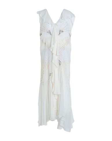 Mes Demoiselles Woman Midi Dress Ivory Size 2 Viscose In White