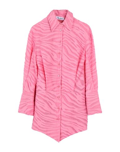 Shop Attico The  Woman Mini Dress Pink Size 6 Cotton, Polyamide