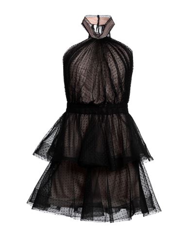 Simona Corsellini Woman Mini Dress Black Size 6 Polyester, Polyamide