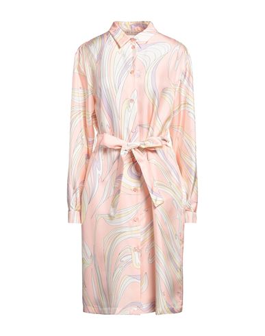 Emilio Pucci Woman Midi Dress Pink Size 12 Silk