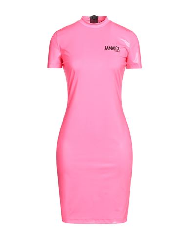 Dsquared2 Woman Mini Dress Fuchsia Size M Polyester, Elastane In Pink