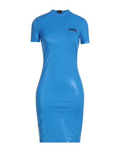 Dsquared2 Woman Mini Dress Azure Size S Polyester, Elastane In Blue