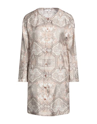 Shop Manzoni 24 Woman Midi Dress Beige Size 10 Silk