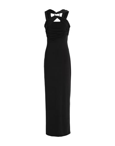 Shop Attico The  Woman Maxi Dress Black Size 8 Polyester, Polyamide