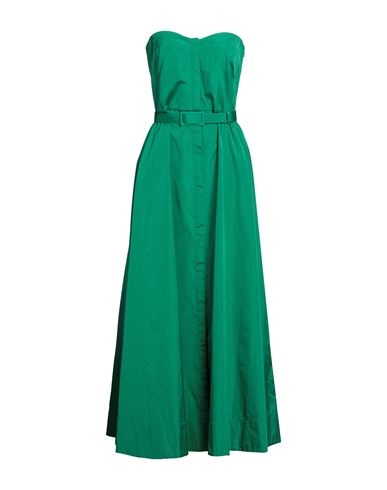 Max Mara Studio Woman Maxi Dress Green Size 10 Polyester, Silk