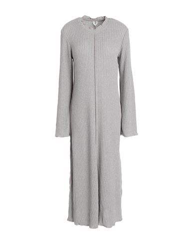 Arket Woman Midi Dress Light Grey Size S Viscose, Polyester