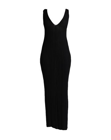 Shop Tela Woman Maxi Dress Black Size L Cotton