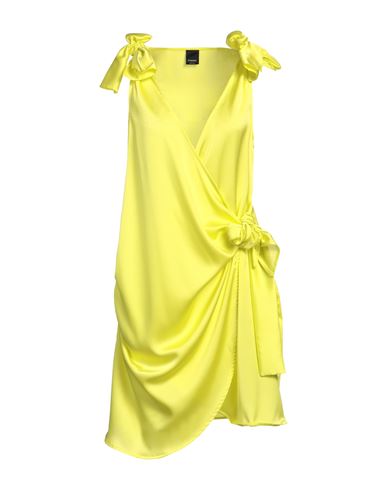 Shop Pinko Woman Mini Dress Acid Green Size 8 Polyester, Elastane