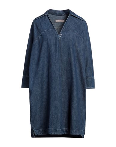 Valentino Garavani Woman Mini Dress Blue Size 6 Cotton