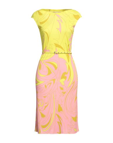 Emilio Pucci Pucci Woman Mini Dress Yellow Size 6 Viscose, Silk