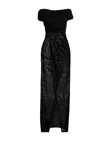 Elisabetta Franchi Woman Maxi Dress Black Size 4 Viscose, Elastane, Polyester